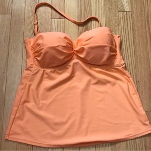 **NWT**CATALINA Peach bathing suit top with adjustable neck strap Size M…